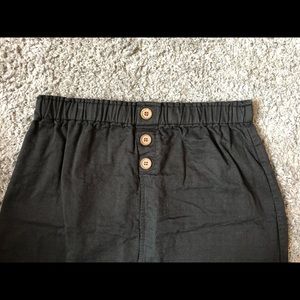 Black canvas skirt size L